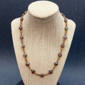 Marc Labat Necklace Iridescent Gold Silver Translucent Star Starfish Sunshine